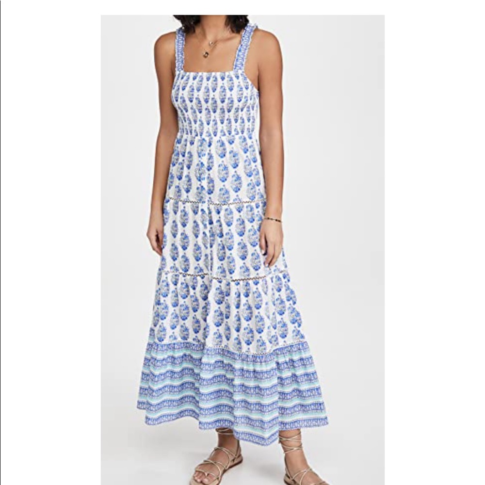 Sold Out Playa Lucila Smocked Border Dress